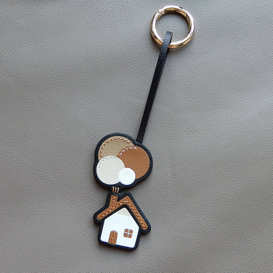 Floating Home Handmade Leather Charms