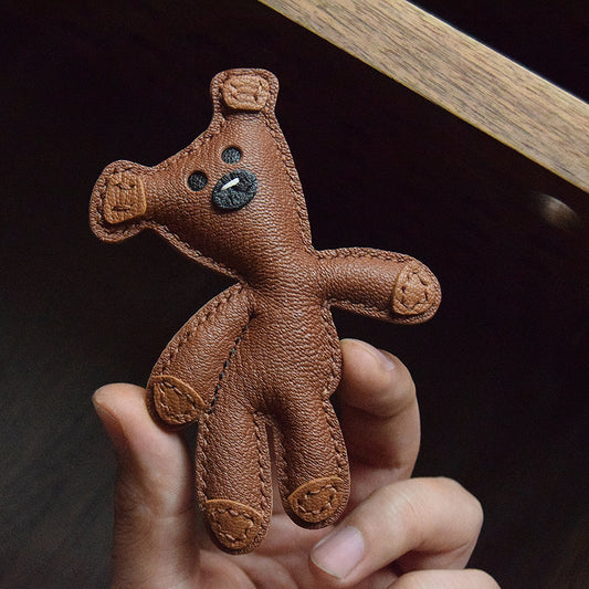 Bear Handmade Leather Charm