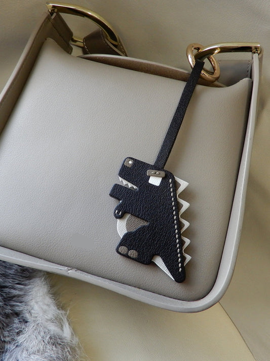 Dino Bite Handmade Leather Charm