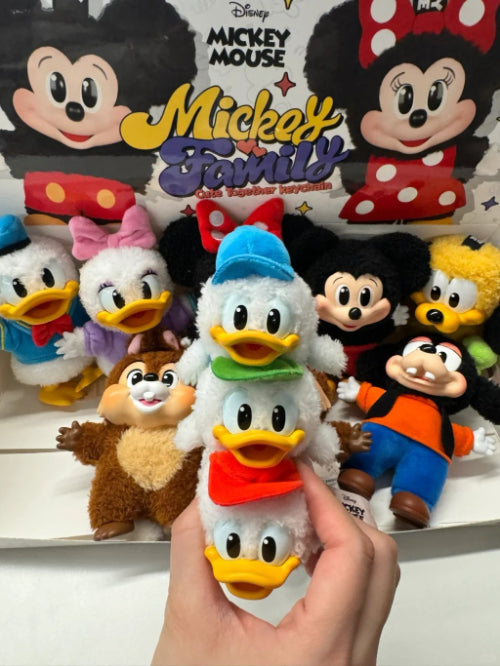 Mickey Family Cute Together Keychain Series Figures
