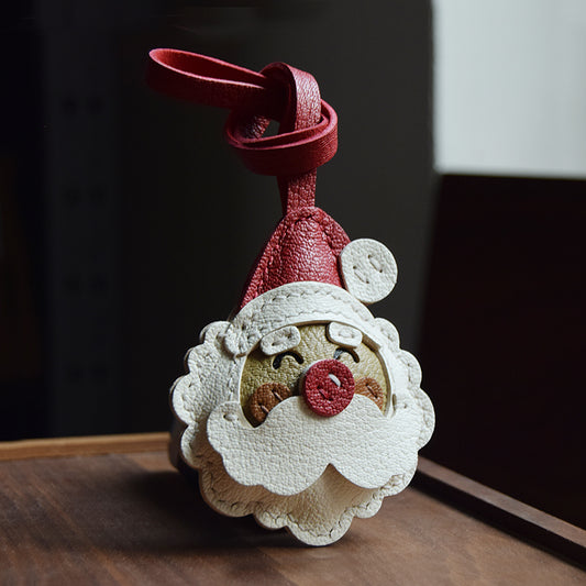 Christmas Duo Handmade Leather Charms