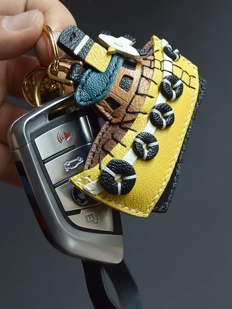 Boat Handmade Leather Charm