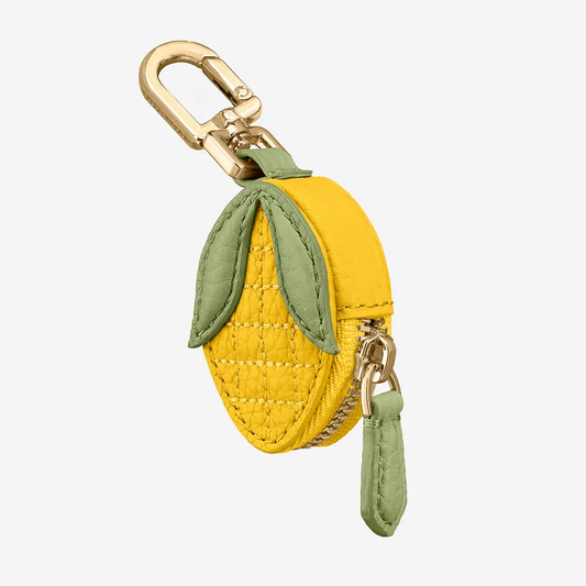 Fruit Slice Handmade Pouch Keychain Charm