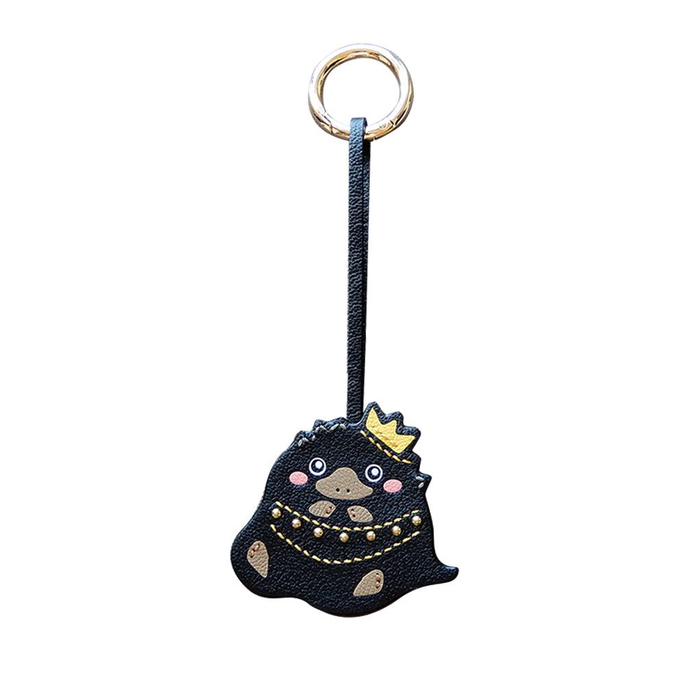 Crown Critter Handmade Leather Charm