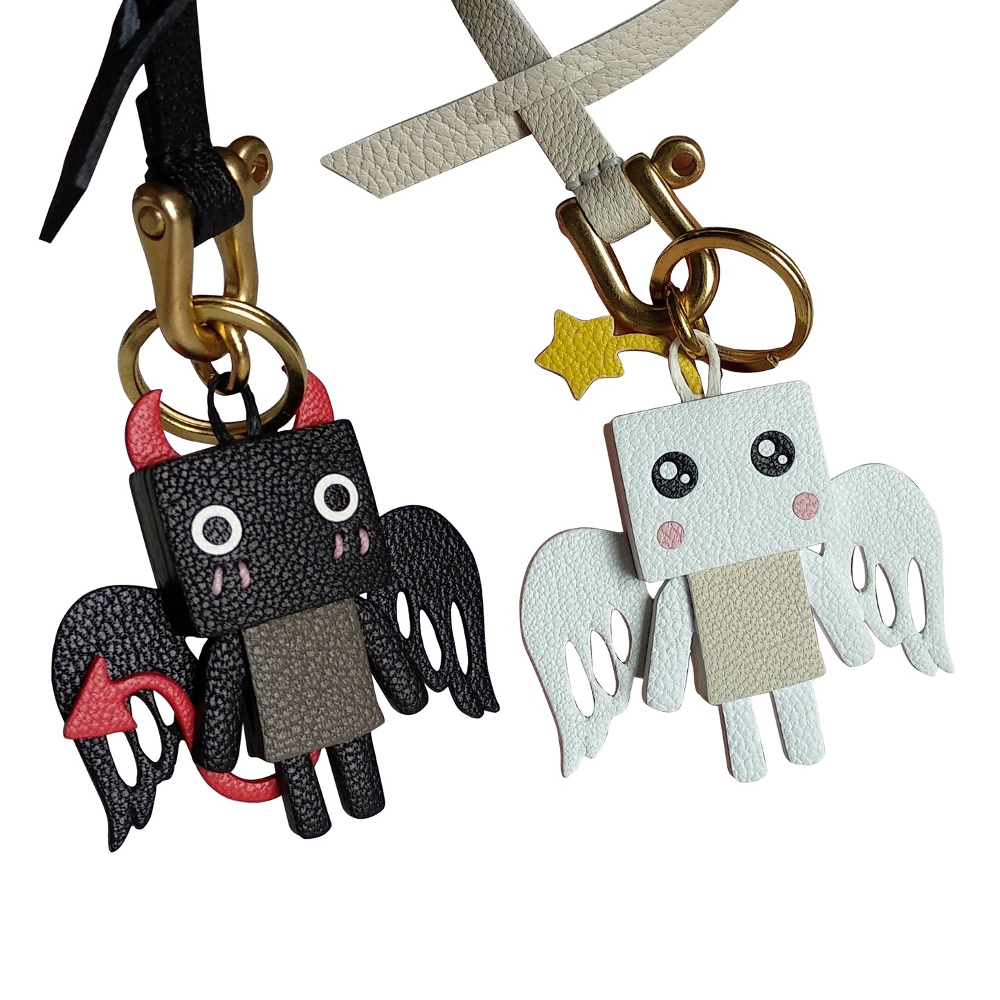 Heaven & Hell Handmade Leather Charm