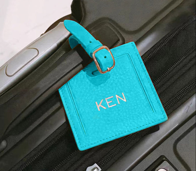 Handmade Leather Luggage Tag