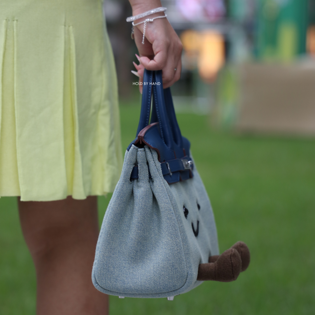 Classic Denim Fluff Bag