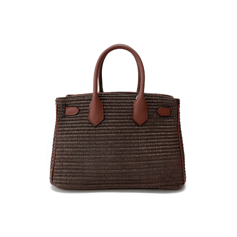 Classic Espresso Brown Woven Fluff BK Bag