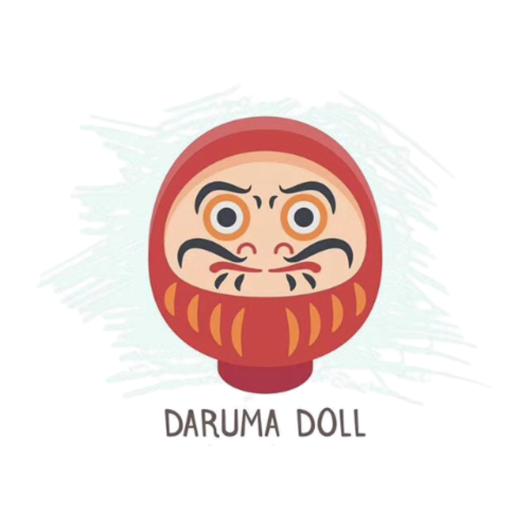 Fortune Daruma Muse Bag