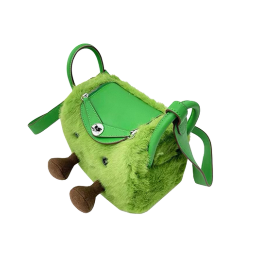 Apple Green Cuddle Fluff Bag