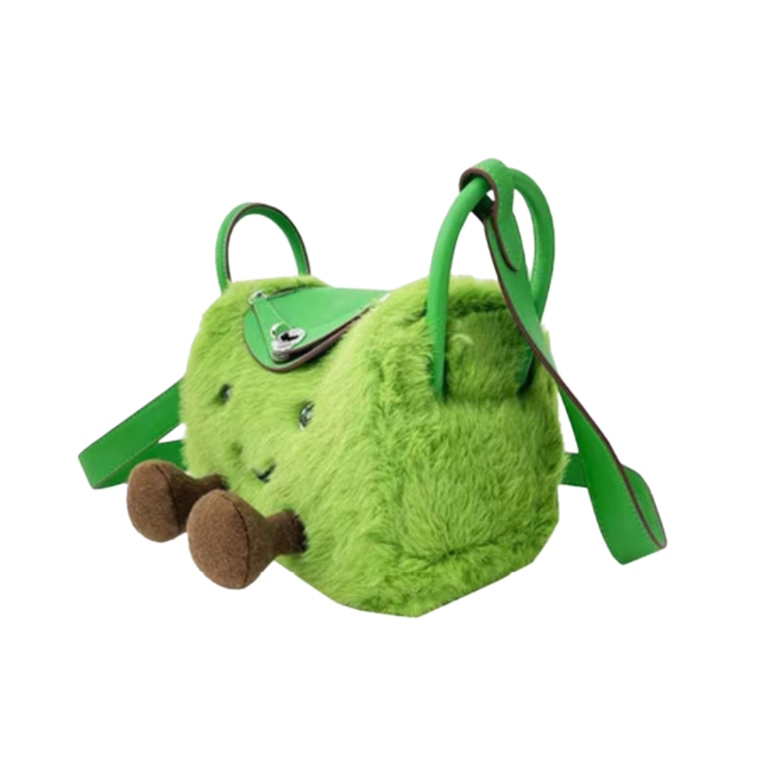 Apple Green Cuddle Fluff Bag