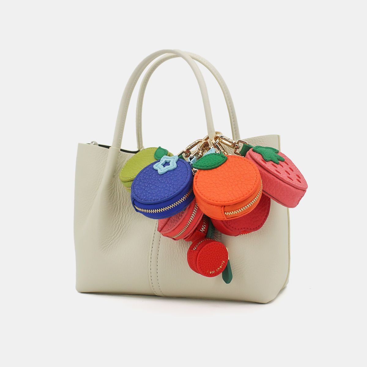 Mini Fruit Handmade Pouch Keychain Charm