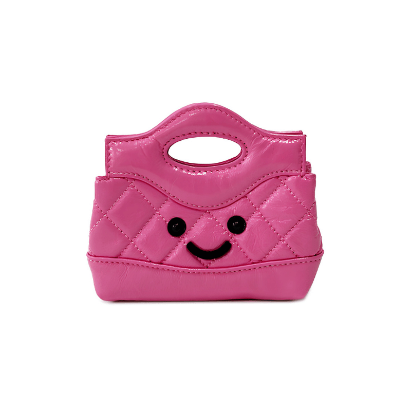 Petite Fuchsia Quilted Handle Bag
