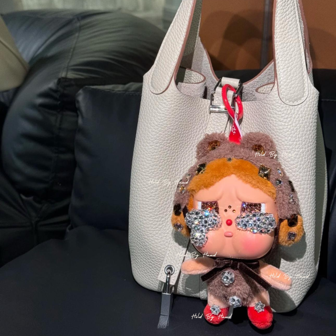 Authentic Pop Mart Crybaby Vinyl Plush Customized with Swarovski Crystals – Handmade Collectible