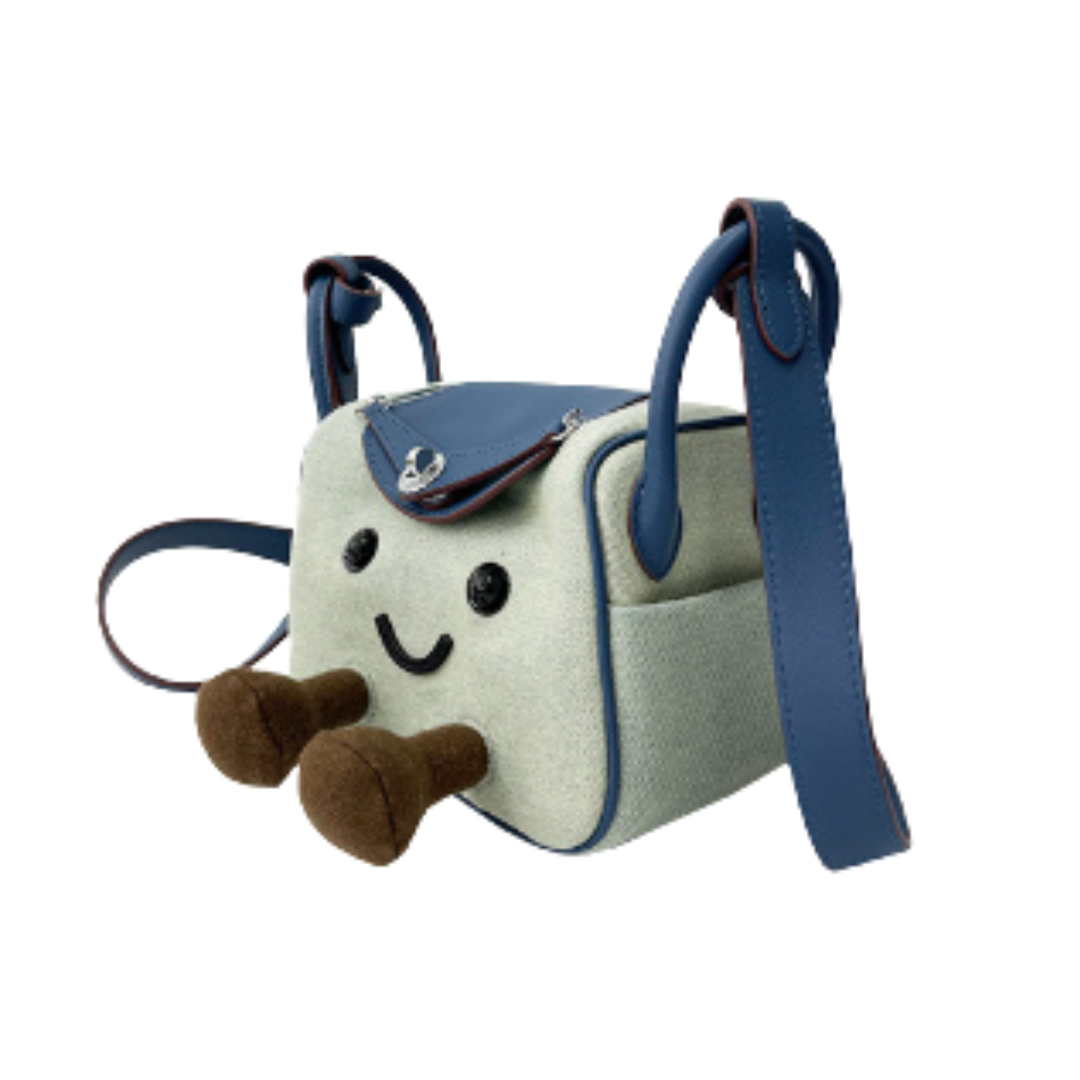 Blue Denim Cuddle Fluff Bag