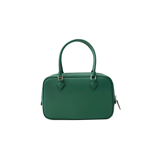 Forest Green Rectangle Zip Shoulder Bag