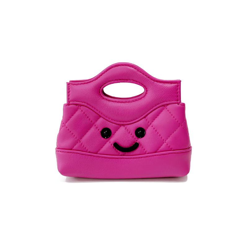 Petite Hot Pink Quilted Handle Bag
