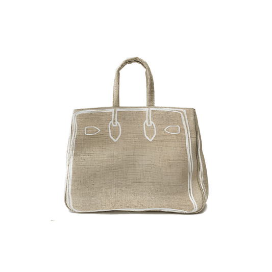 Linen Beige Sketch KL Tote Bag