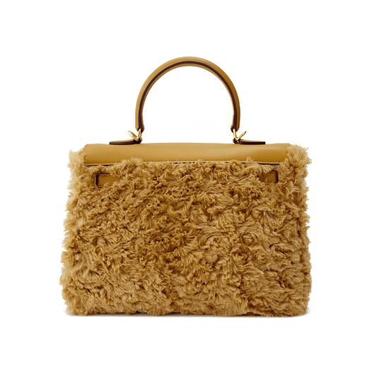 Classic Caramel Teddy Fluff Clarette Bag