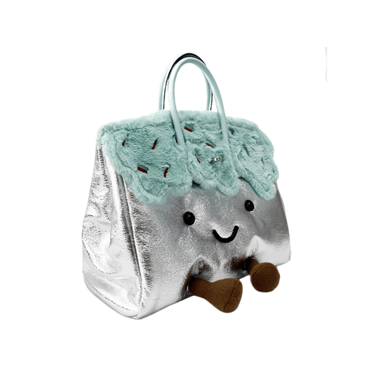 Large Mint Silver Fluff Melt BK Bag