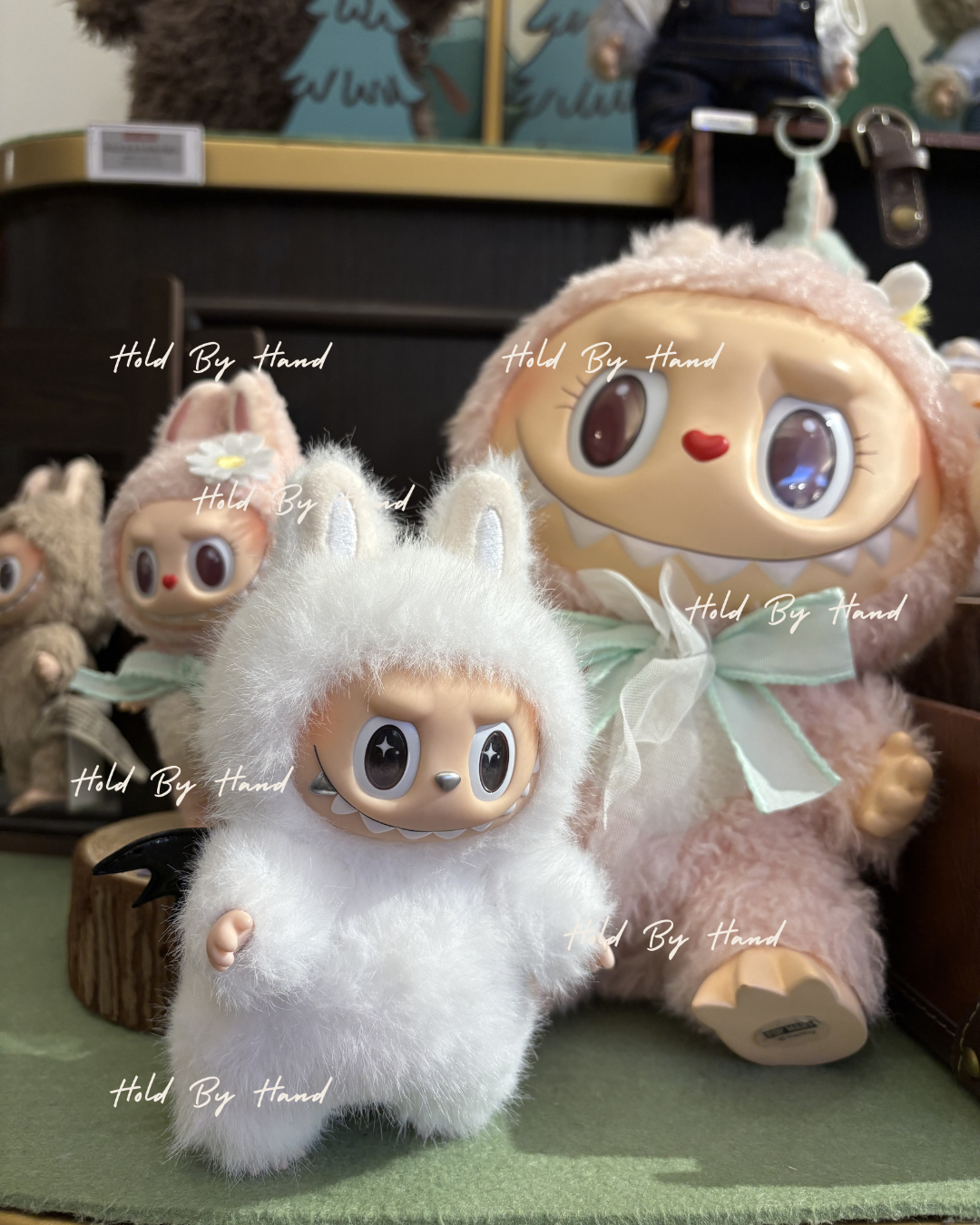 Custom Labubu Mini Zimomo and Angel in Cloud