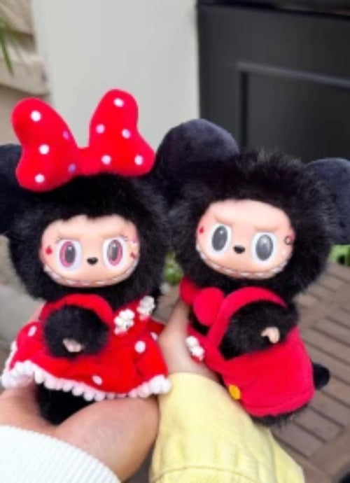 Custom Labubu Mickey and Minnie Mouse