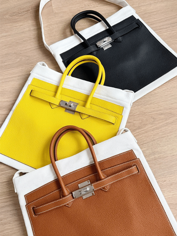 Large Lemon White BK Tote Bag