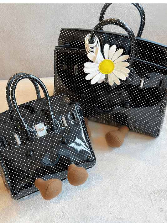 Petite Midnight Dot Fluff BK Bag