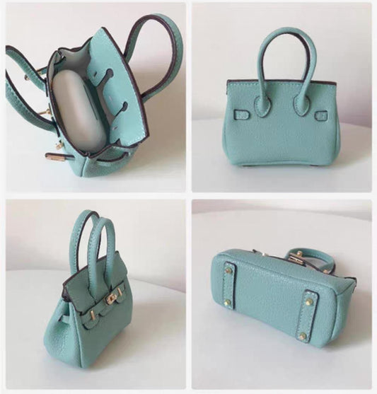 Luxury Mini Birkin-Inspired Keychain 10.5cm – Handbag Charm Gift for Purse Lovers