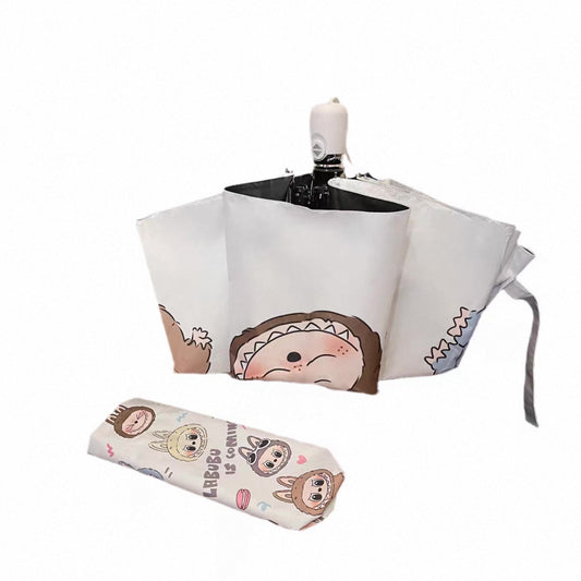 Labubu Catch Me If You Like Me Character Faces Umbrella