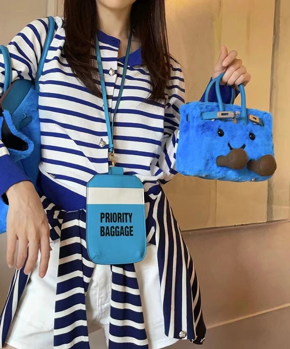 Grande Blue Fluff BK Bag