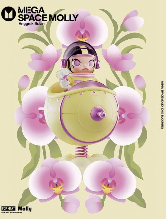 Mega Space Molly 100% Blooming Series - Moon Orchid Limited Indonesia