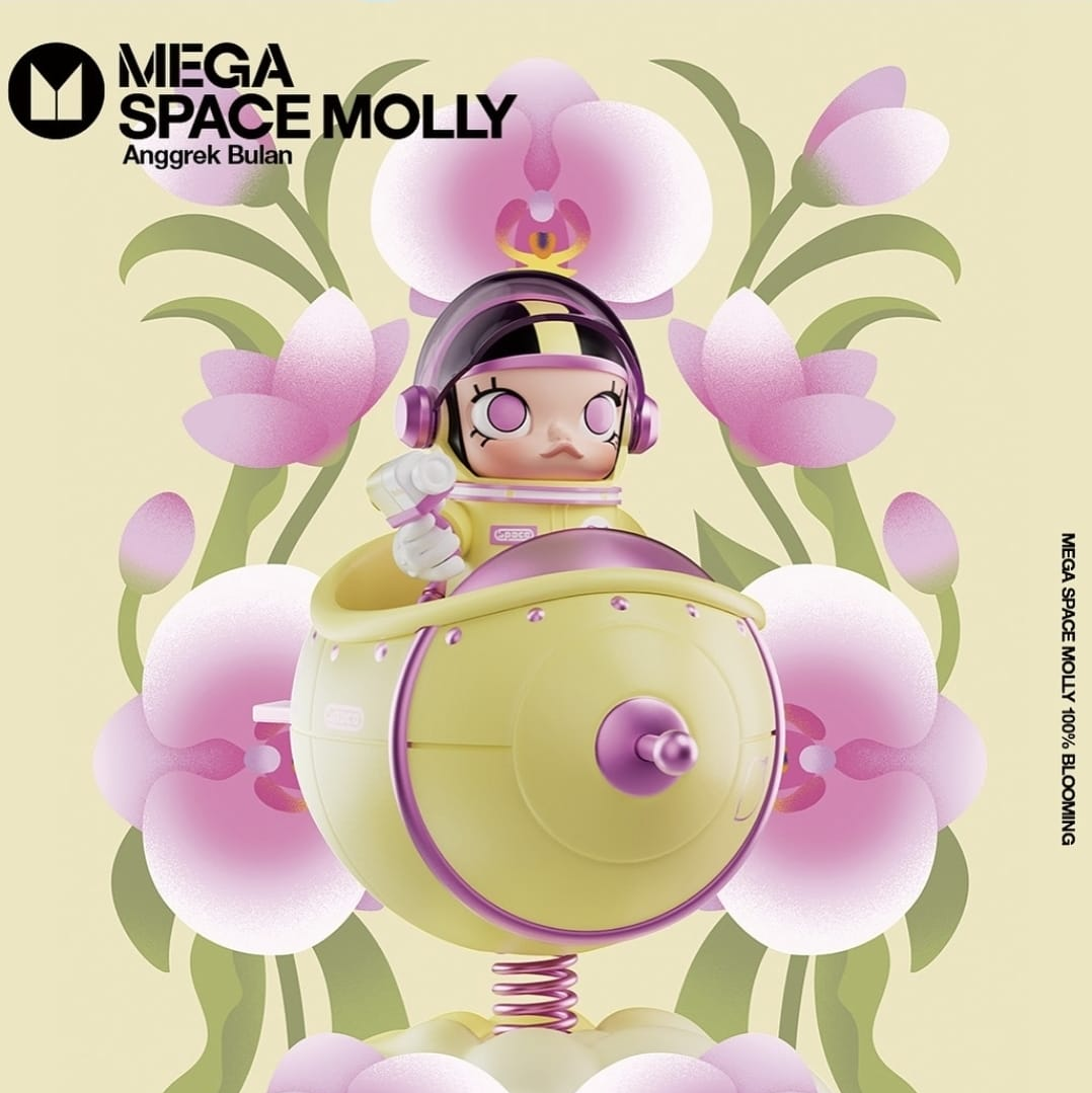 Mega Space Molly 100% Blooming Series - Moon Orchid Limited