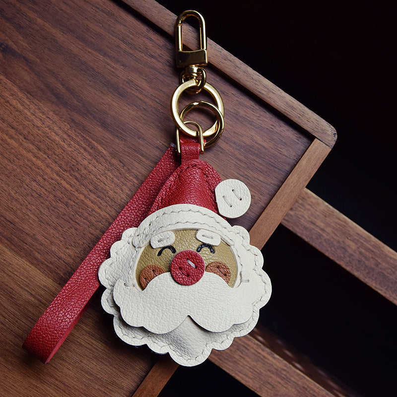 Christmas Duo Handmade Leather Charms