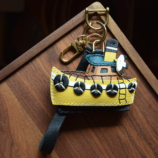 Boat Handmade Leather Charm