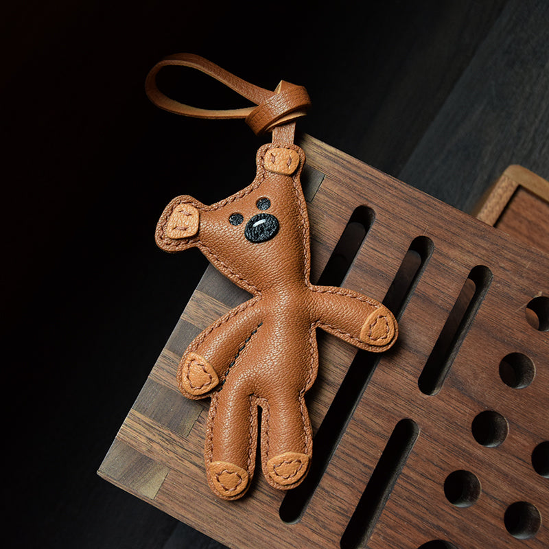 Bear Handmade Leather Charm