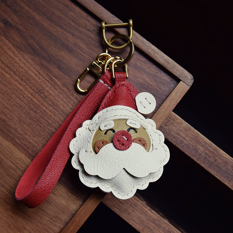 Christmas Duo Handmade Leather Charms