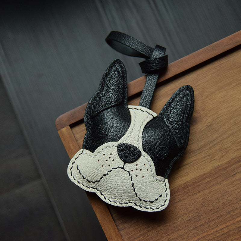 Shiba & Frenchie Handmade Leather Charm