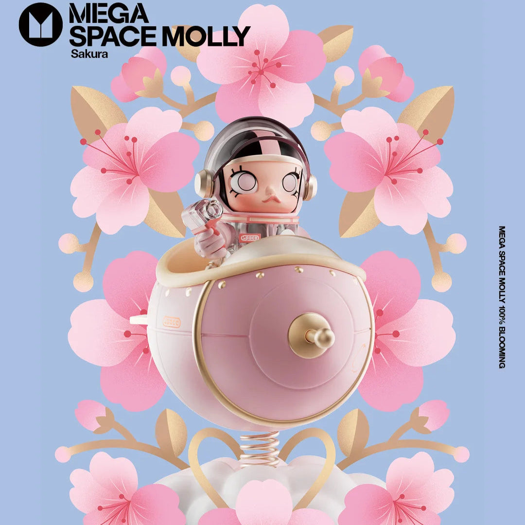 Mega Space Molly 100% Blooming Series - Sakura Limited Japan