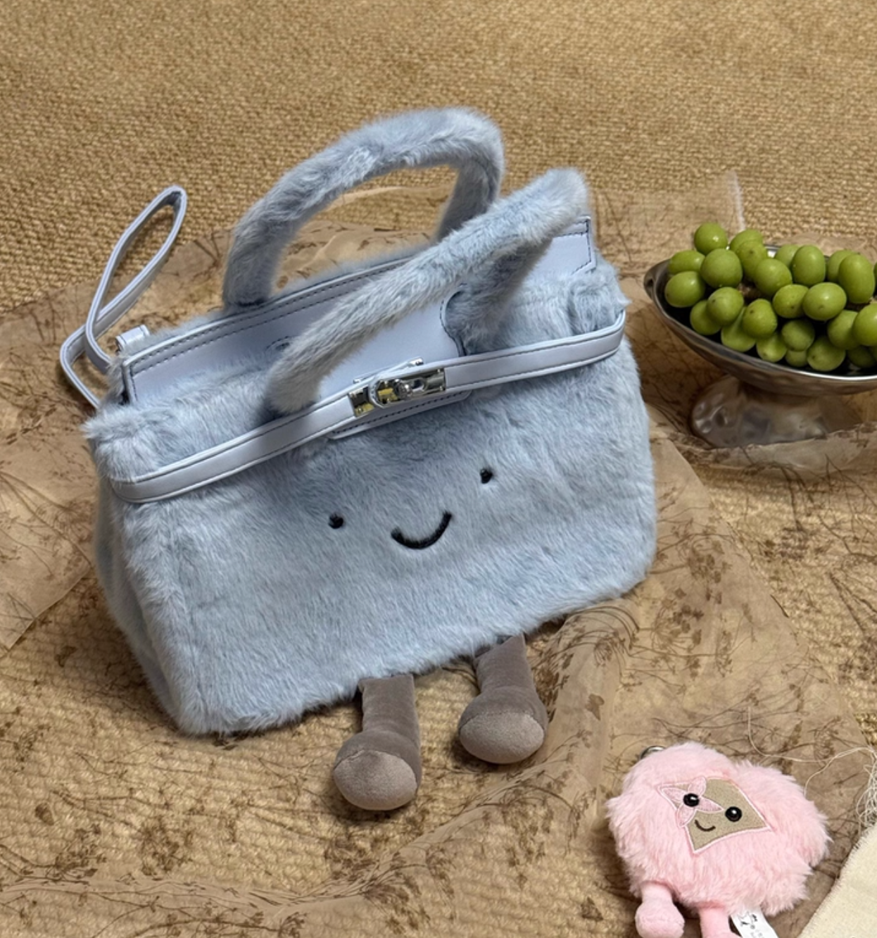 Classic Cloud Blue Pluffy BK Bag