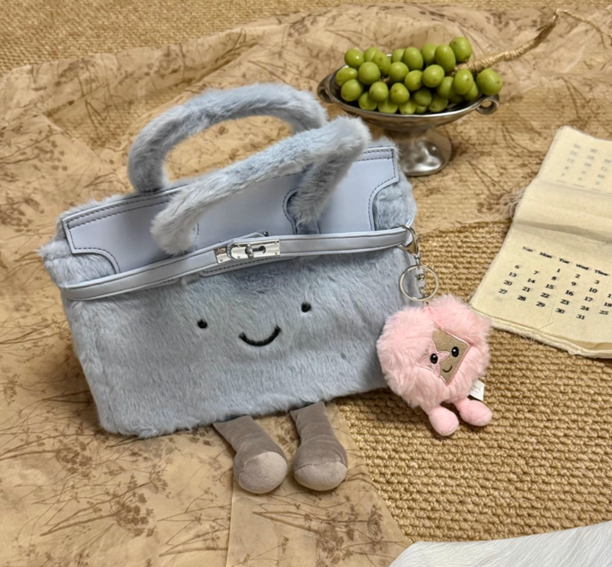 Classic Cloud Blue Pluffy BK Bag