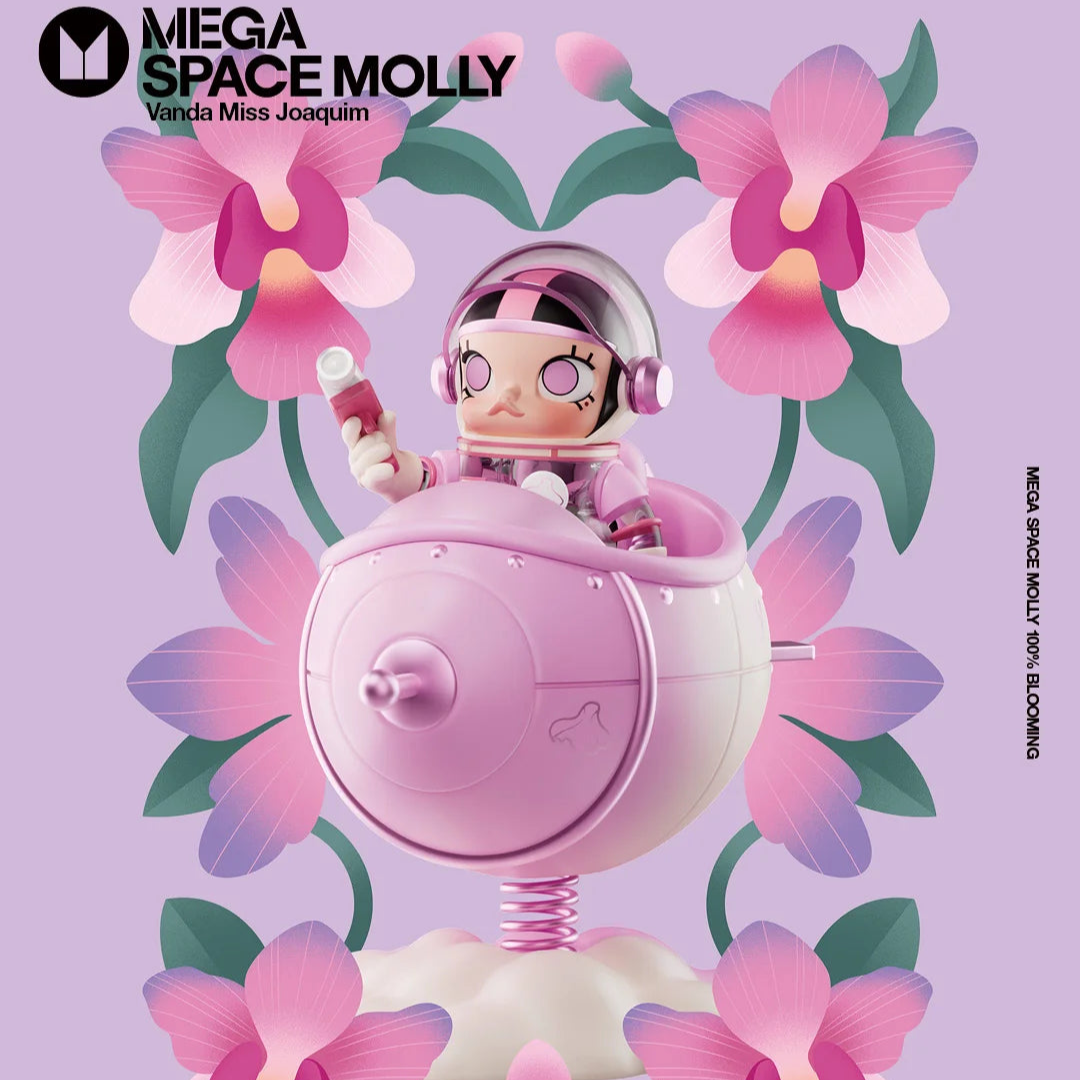 Mega Space Molly 100% Blooming Series - Vanda Miss Joaquim Limited Sigapore