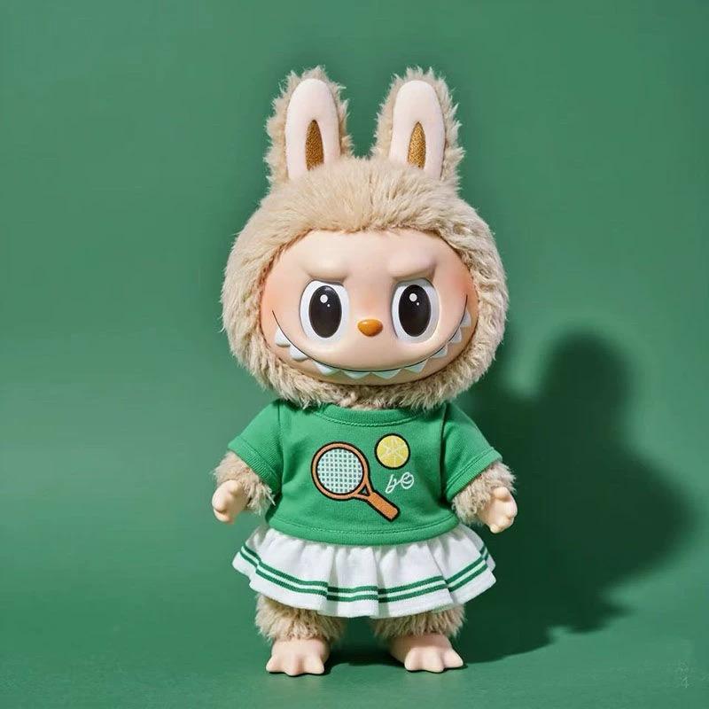 Labubu Green Tennis Handmade Costume Outfit | Fits 15–17cm | Sporty Summer Style