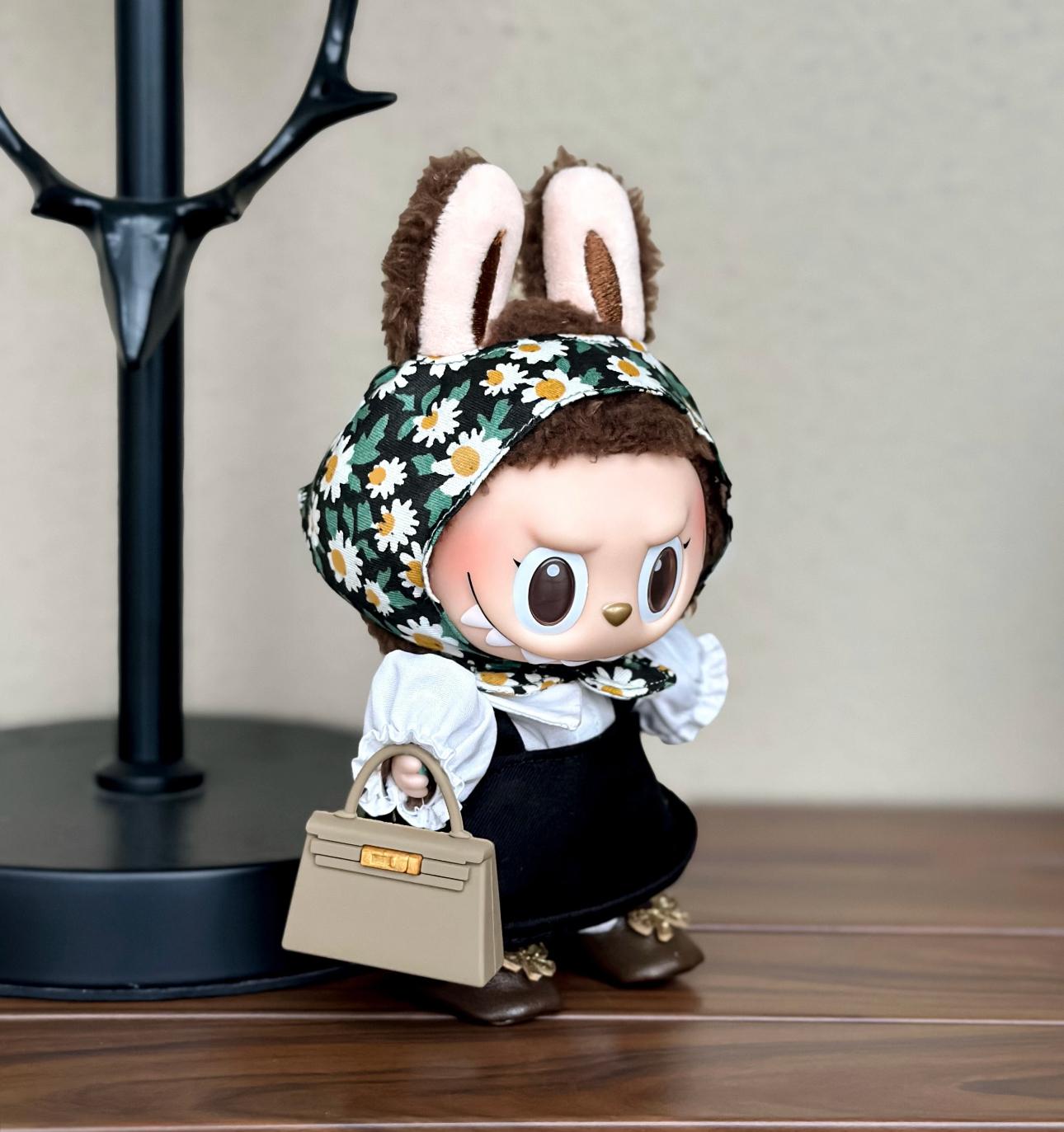 Labubu Vintage Daisy Handmade Costume Outfit | Fits 17cm Labubu | Elegant Look