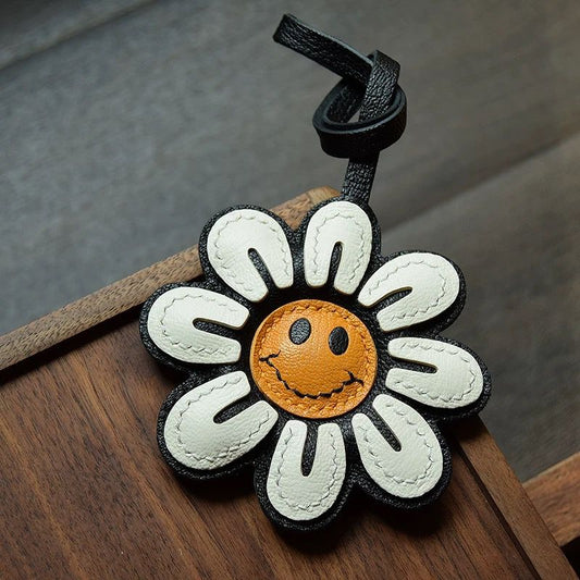 Blissful Bloom Handmade Leather Charm