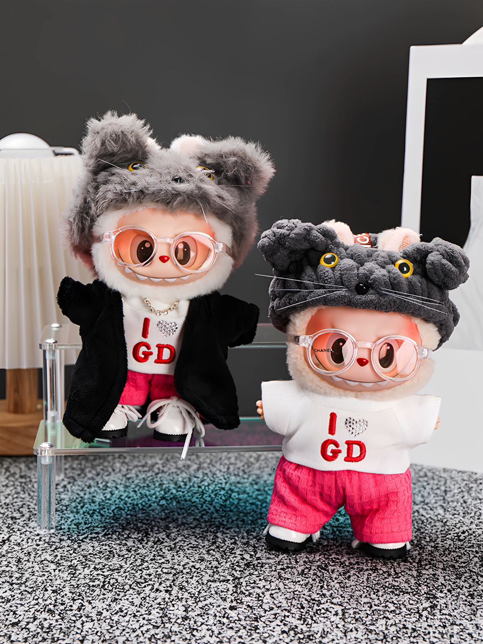 Labubu Kpop Fan Vibe – Urban Idol Streetwear Set | Fits Labubu Plush V1 & V2