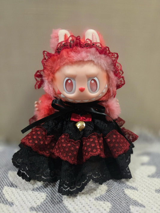 Skullpanda Winter Symphony Labubu Dress and Headband
