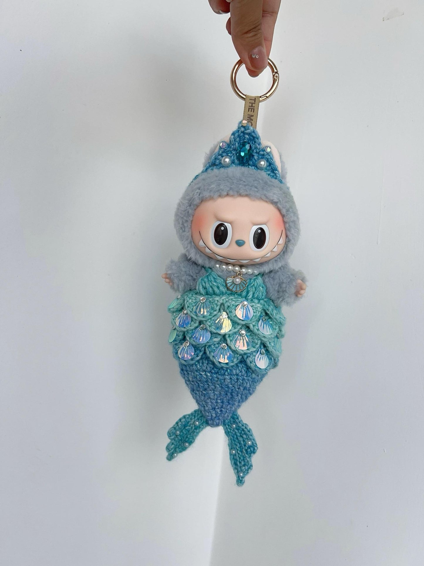 Labubu Mermaid Princess Handmade Costume Outfit | Fits 17cm Labubu Standard Version | Ocean Fantasy Style