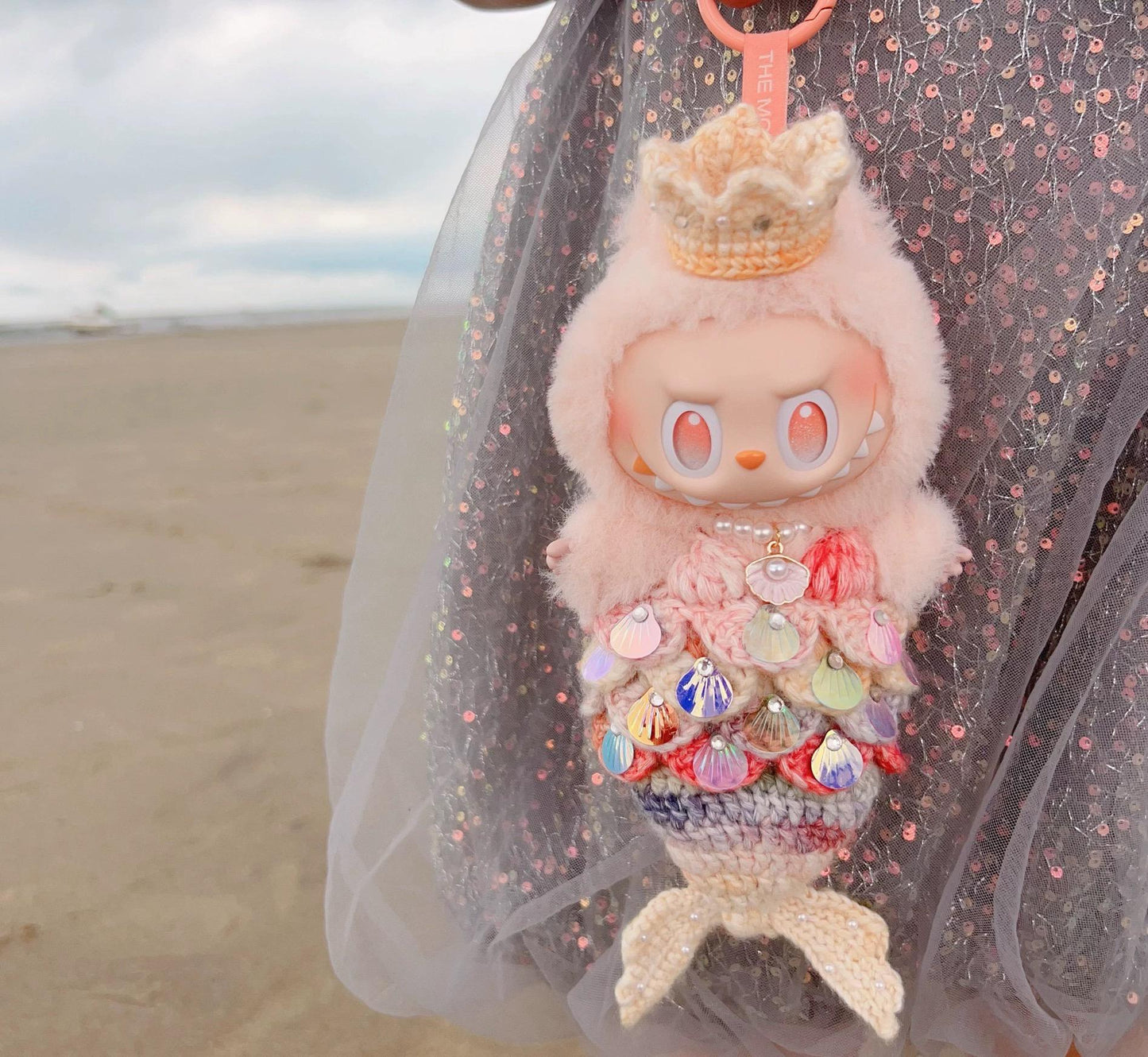 Labubu Mermaid Princess Handmade Costume Outfit | Fits 17cm Labubu Standard Version | Ocean Fantasy Style