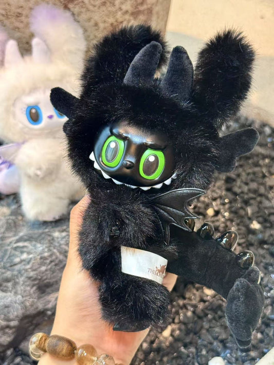 Labubu Custom Light Furry & Toothless (How To Train Your Dragon)